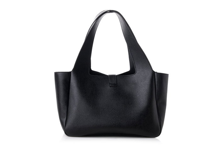 Vince Camuto Bolso de Mano Black Elegante y Versátil para Mujer, Bolso Negro de Piel de Polivinilo con Amplio Espacio Interior y Múltiples Bolsillos